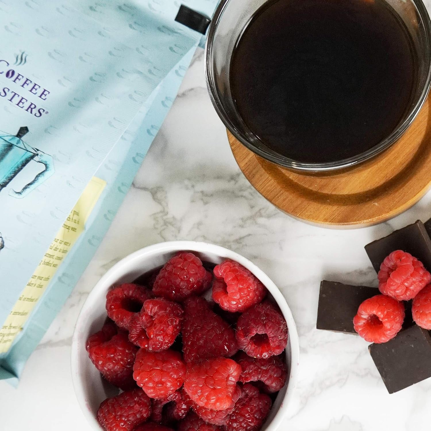 Flavored Coffee, Chocolate Raspberry, Ground, 12-Ounce Bags (Pack of 4)