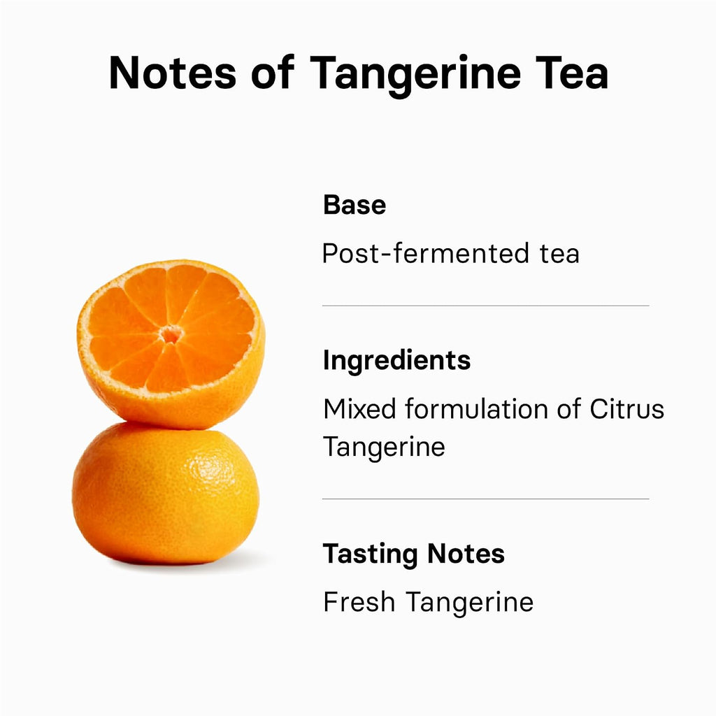 Tangerine Tea (Fresh Jeju Tangerine Flavor), Iced Tea Bags Fruit Tea Blend, Premium Teabags from Jeju Island, 20 Count