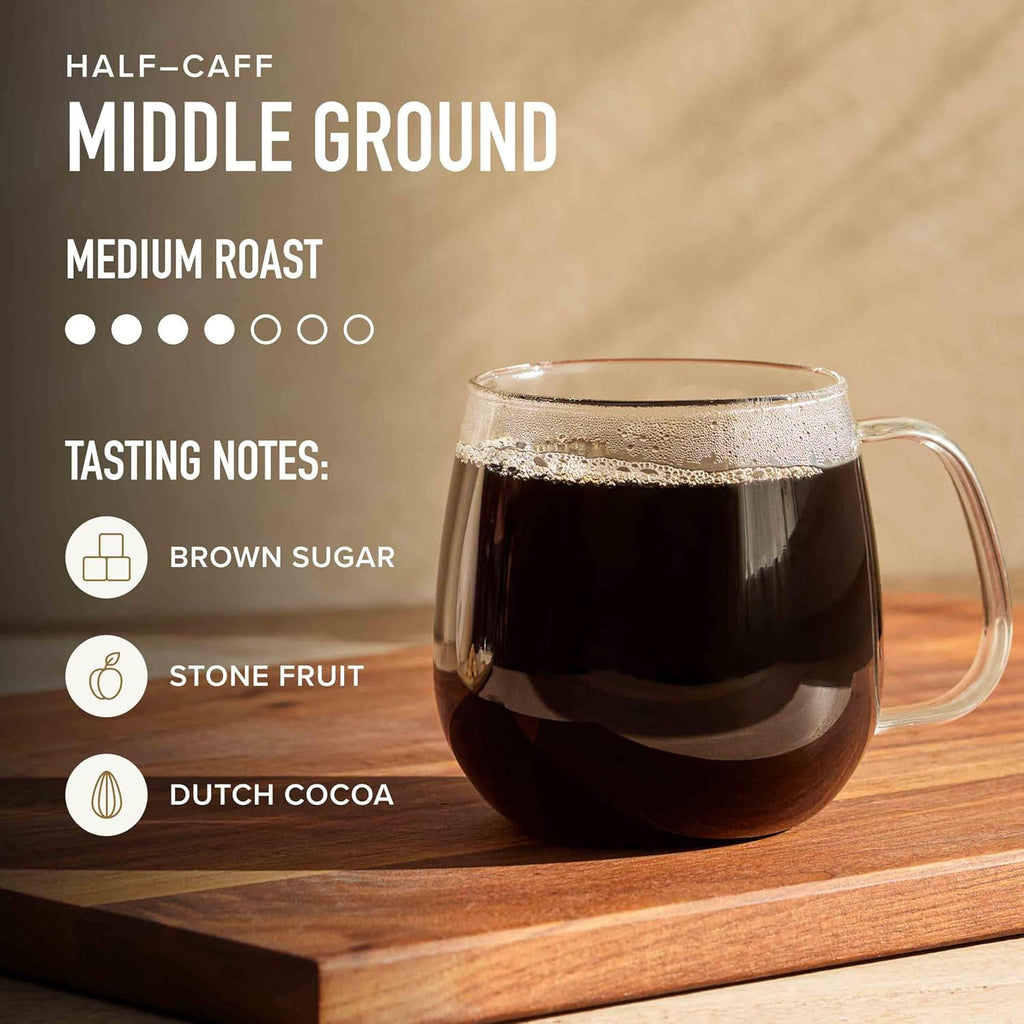 Peet'S Coffee Medium Roast Ground Coffee - Middle Ground, 10.5Oz Bag (Pack of 2)