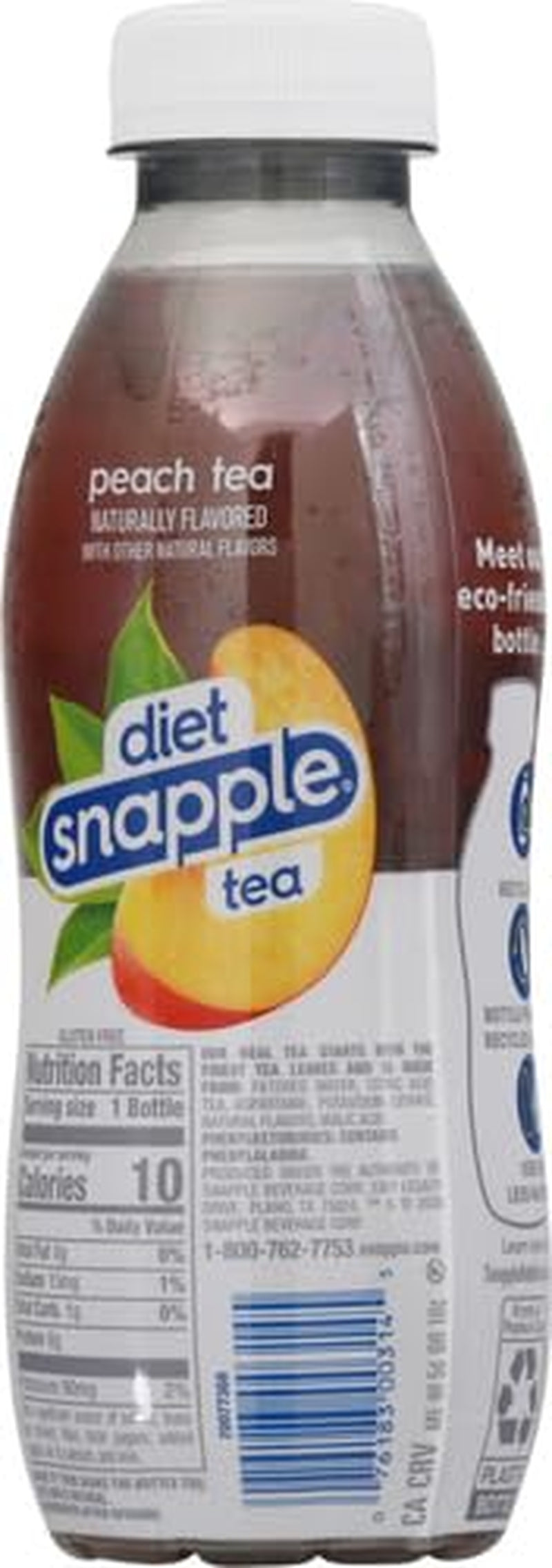 Diet Iced Tea, Peach, 16 Fl Oz (Pack of 6)