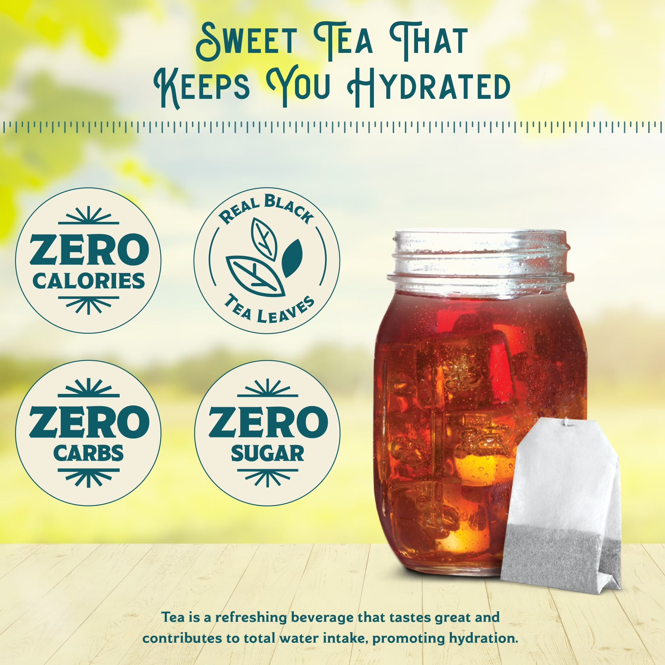 Cold Brew Sweet Tea Variety Pack Iced Tea with Black Tea and Zero Carbs Zero Sugar, 20 Individually Wrapped Tea Bags, Pack of 8