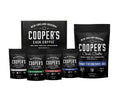 Rwanda Rum Barrel Aged Coffee - Ground 12Oz and Bourbon & Whiskey Barrel Aged Coffee - Ground - 4 Bag Coffee Set 16Oz