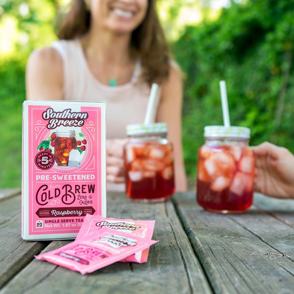 Cold Brew Sweet Tea Variety Pack Iced Tea with Black Tea and Zero Carbs Zero Sugar, 20 Individually Wrapped Tea Bags, Pack of 8