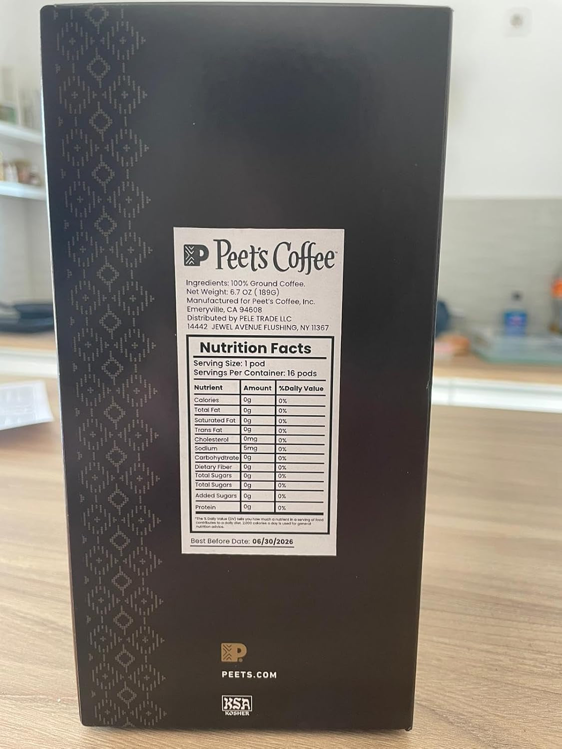 Peet’S Café Domingo Coffee Pods – 96 Count (6 Packs of 16) – Medium Roast with Smooth, Balanced Flavor and Aromatic Finish – Compatible with Pelecom Coffee Machines