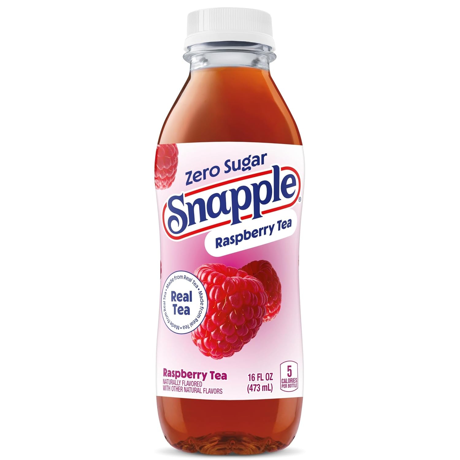 Zero Sugar Raspberry Tea, 16 Fl Oz Recycled Plastic Bottle, Pack of 12