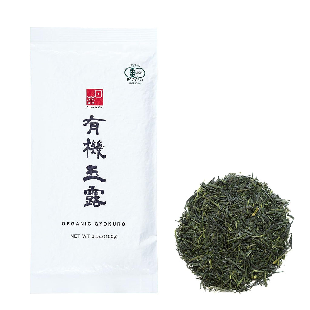 Organic Gyokuro Green Tea – Shade Grown Japanese Loose Leaf Green Tea – Smooth Umami-Rich Aromatic Organic Tea from Japan, 100G/3.5Oz.