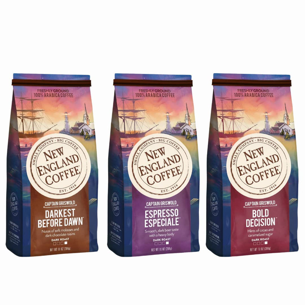 Dark Roast Ground Coffee Variety Pack - 10Oz Bag (Pack of 3)