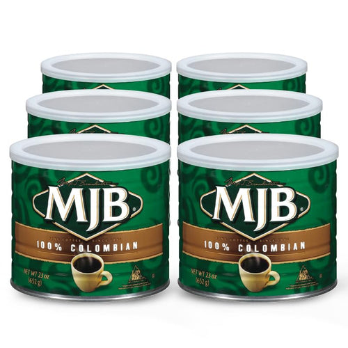 , Colombian Ground Coffee, Medium Roast, 6 Packs of 23 Oz