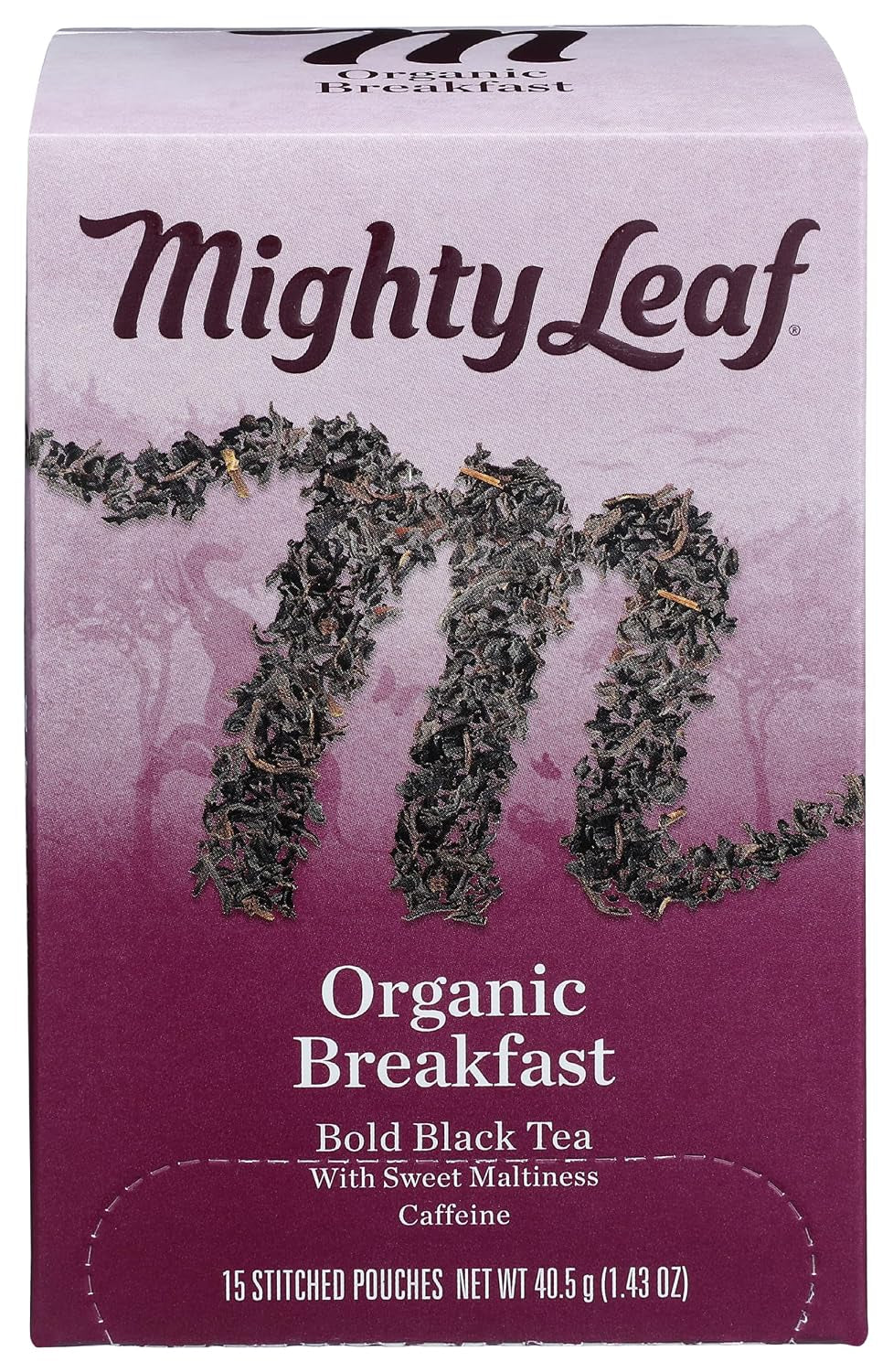 Tea Organic Breakfast Hand-Stiched Tea Bags, 15 Ct