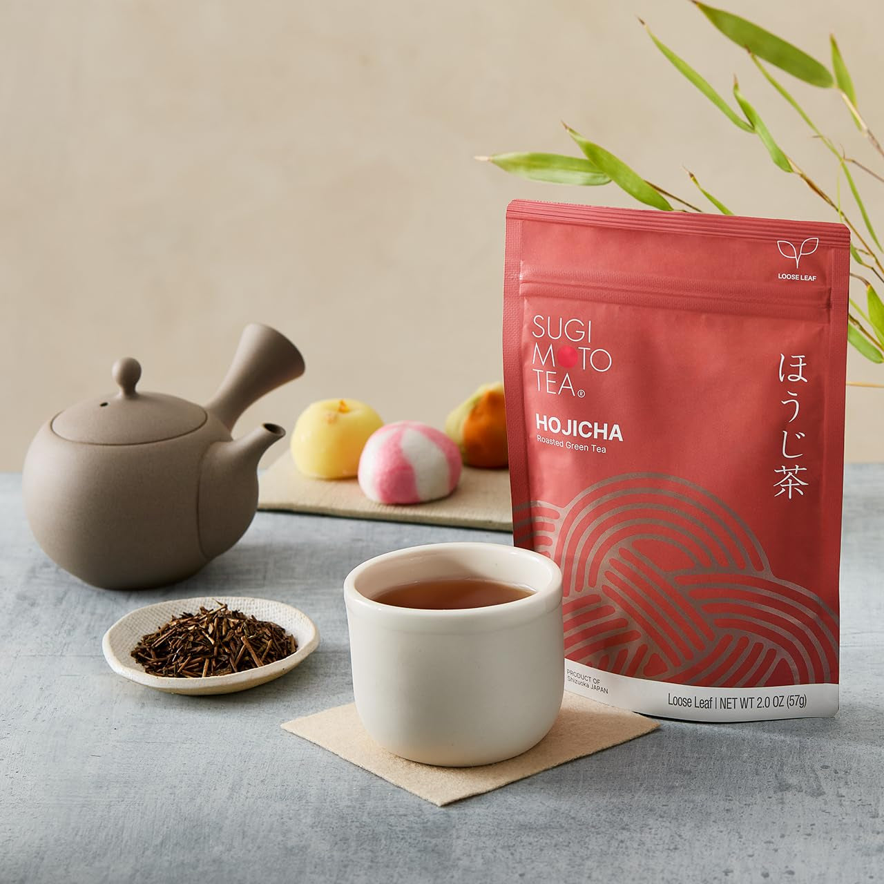 Japanese Hojicha Roasted Green Tea Loose Leaf 2.0 Oz (57 G) Pack of 3