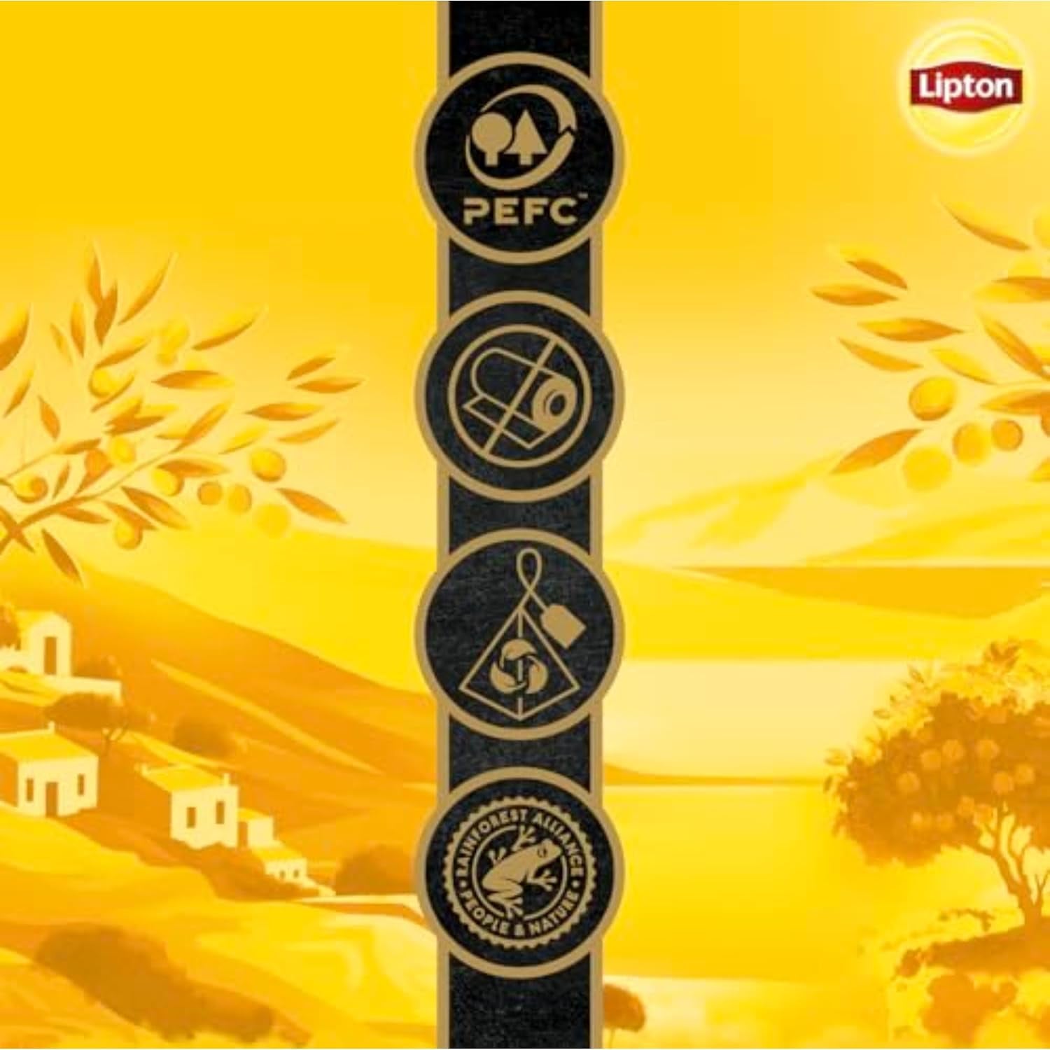 Lipton Peach Mango Black Tea Pyramid Bags, 80 Total Bags (20 Count 4-Pack) | Flavored Caffeinated Hot Tea with Real Greek Peach Pieces and Mango Flavor Rainforest Alliance Certified