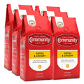 and Chicory, 72 Ounces Ground Coffee, Medium Dark Roast, 12 Ounce Bag (Pack of 6)