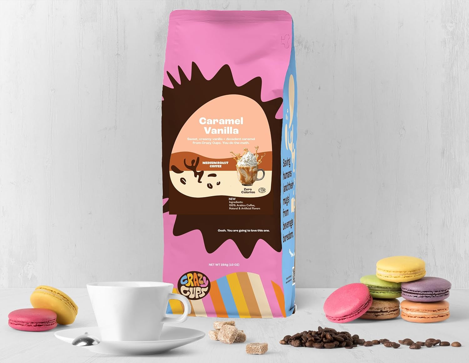 Flavored Ground Coffee Gift Box Variety Pack, Milky Way, Twix, Caramel Vanilla, Medium Roast Ground Coffee Sampler, 3 Pack