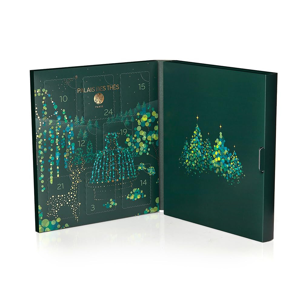 - Tea Advent Calendar - Holiday Collection | 24 Premium French Delightful Tea Bags | Black, Green, Single Estate, Herbal & Rooibos Teas.