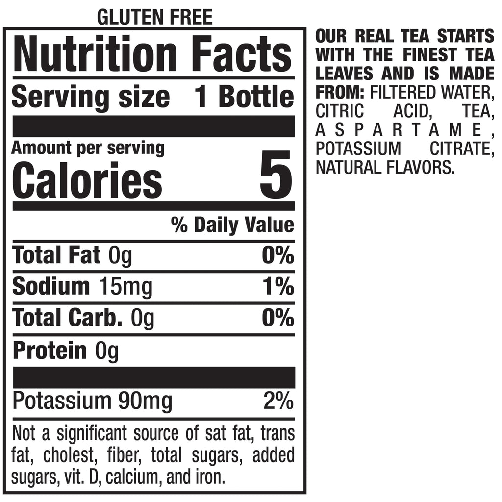 Snapple Zero Sugar Lemon Tea 16Oz Pack of 12 Low Calorie Refreshing Drink