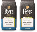 Peet'S Coffee Medium Roast Ground Coffee - Middle Ground, 10.5Oz Bag (Pack of 2)