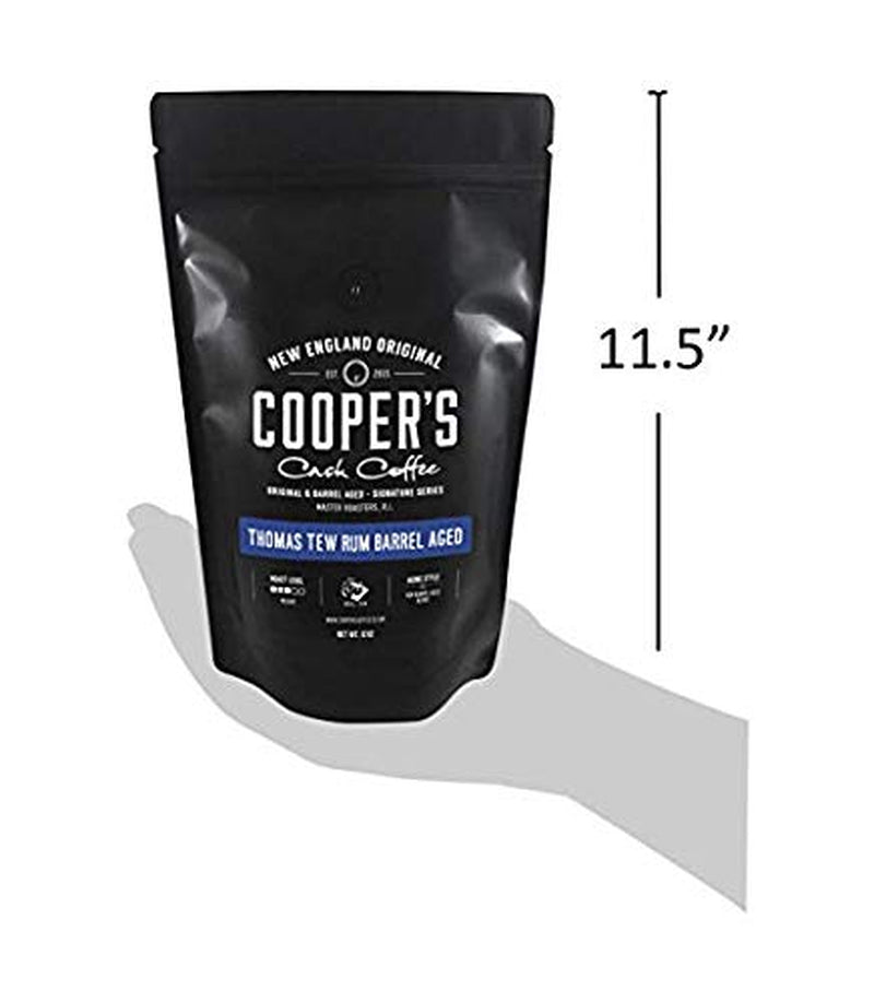 Bourbon Barrel Aged Coffee 24Ct Variety Pack Set and Rum Barrel Aged Coffee - Single Origin Rwanda Coffee Beans Aged in Thomas Tew RUM Barrels - 12 Oz Bags, Ground Coffee