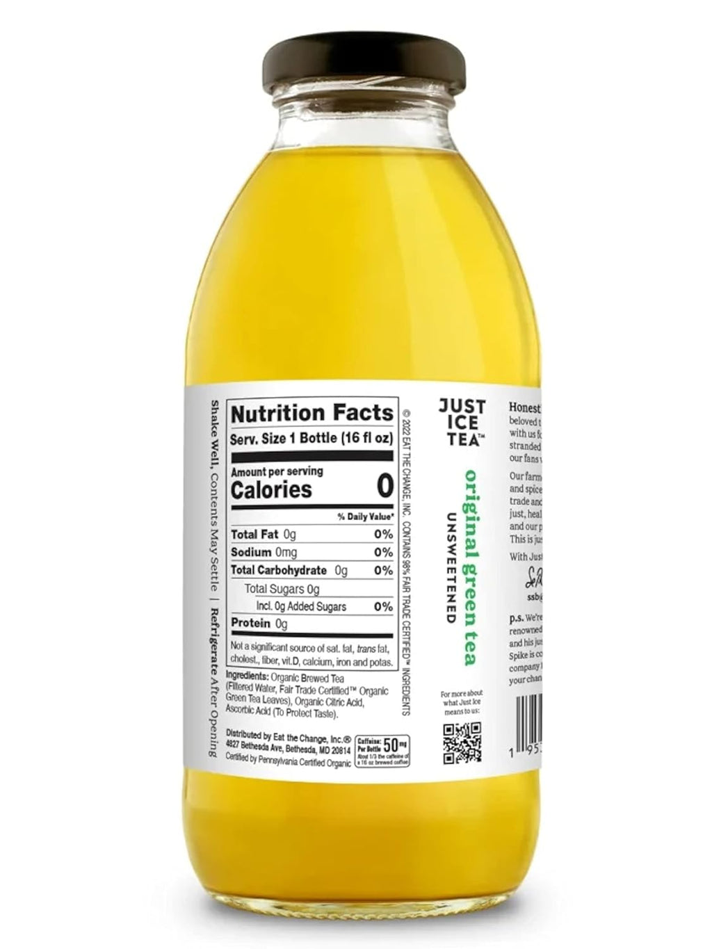 Organic Iced Tea, 16 Fl Oz Glass Bottles (6 Flavor Variety, Pack of 12)