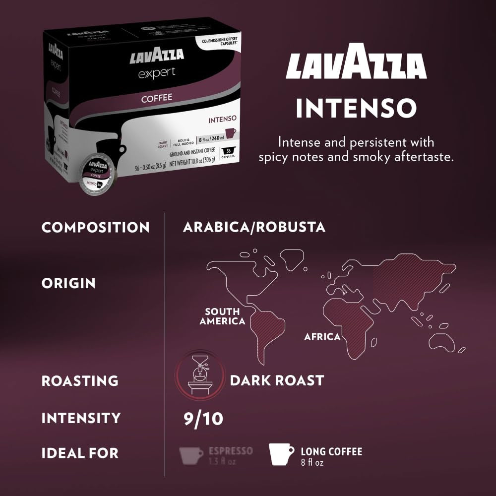 Lavazza Expert Variety Pack, Contains Light, Medium, and Dark Roast Espresso and Coffee Capsules, Compatible with Lavazza Classy Machines (36 Capsules)
