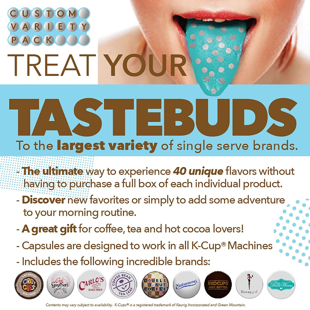 Custom Variety Pack Coffee Pods | Dark Roast and Bold Flavors | Single Serve Cups for Keurig K-Cup Machines | Robust Assortment with No Duplicates | 30 Count Coffee Gift for Mothers