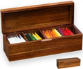 Wooden Tea Bag Organizers with 4 Compartments Tea Packet Storage Boxes & Display Caddy Tea Bag Holder for Countertop Storage